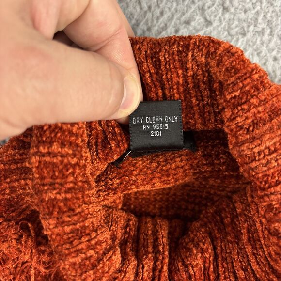 Rafaella Petites Sweater Women's Small Orange Turtleneck Soft - Picture 12 of 12